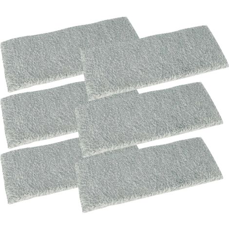 vhbw 6x Replacement Cover Scrubber Sleeve compatible with Vorwerk Kobold GC100, VG100, MF100 Window Cleaner Squeegee - Mop Attachment Cloth Pad