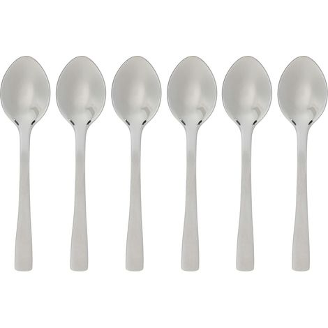 Ensemble de 6 petites cuillères à moka en inox NEVIS (1/3)