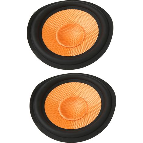 Papier pour cône de haut-parleur professionnel de remplacement pour tambour de subwoofer de 1 pouce de diamètre intérieur, orange (1/5)