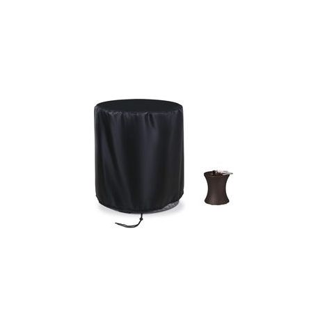 Housse imperméable pour petite table ronde, table de patio – Housse de seau à glace imperméable – Noir (52 x 58 cm) (1/5)