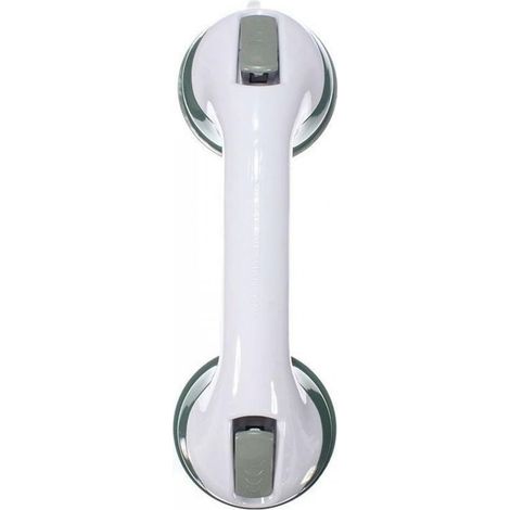 Barre d'appui à ventouse pour mur de douche, poignée de douche avec ventouse forte, gris, 30 cm (1/5)