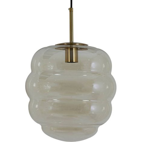 Light & Living - hängeleuchte - Misty - gold - glas - Ø 30cm -