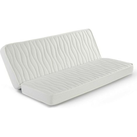 Matratze Clic clac 130x200 cm für Schlafsofa, 13 cm Höhe, Stretchgewebe mit Sicherheitsrand