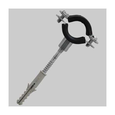 COLLARE FERMA TUBO COMPLETO CON GOMMA - 2 Ø 57-61 Tassello M10 - 2 pezzi - MADE IN ITALY