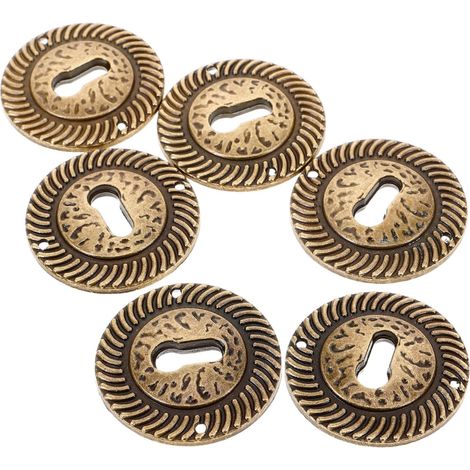Ipetboom Lot de 6 cache-serrures ronds décoratifs pour tiroirs (1/5)