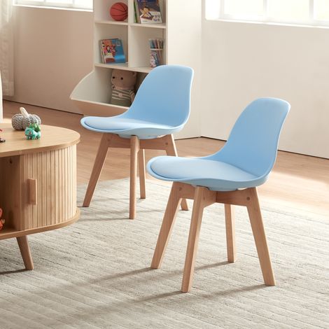 Set 'Elvdal' di 2 Sedie per Cameretta - Azzurro [en.casa] (1/5)