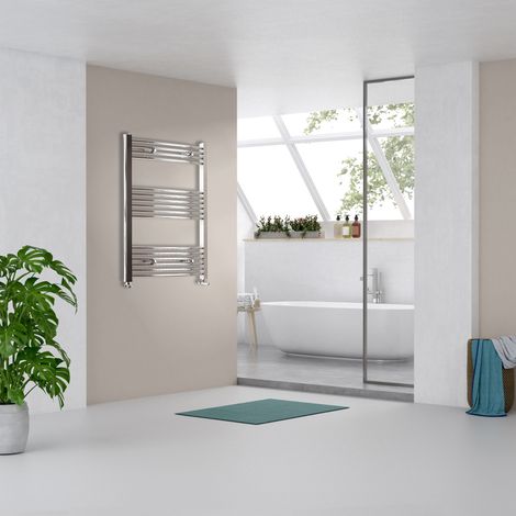 Biubiubath Chrome Camber Bathroom Towel Radiator Modern Design 1000x600mm (1/5)