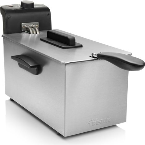 Tristar FR-6946 Friteuse 3L 2000W Acier Inox/Noir (1/5)