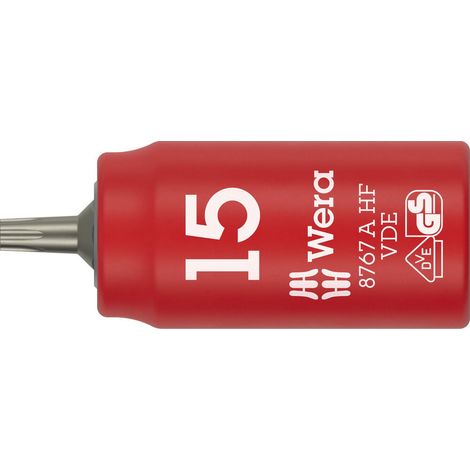 Douille 8767 A VDE HF 1/4 pouce TX 15 L.36mm WERA (1/4)