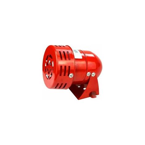 Sirène alarme 220V puissante sirène extérieure alarme 120dB rouge moteur fil Sirne métal corne industrie bateau alarme (1/4)