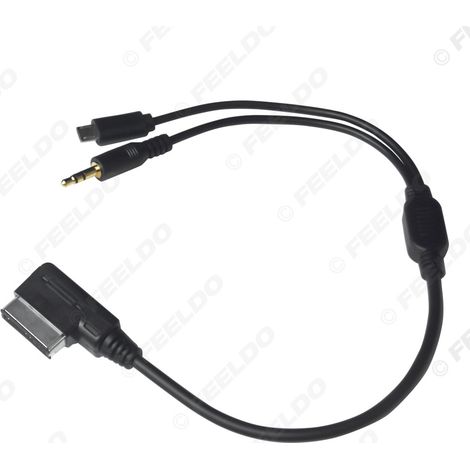 Compatible with Audi and Volkswagen MDI AMI MMI to Micro USB charging cables and AUX audio cable (3.5 mm). (1/5)
