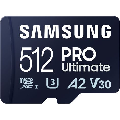 SAMSUNG MicroSDXC-Speicherkarte PRO Ultimate (2023) 512GB inkl. Adapter (1/4)