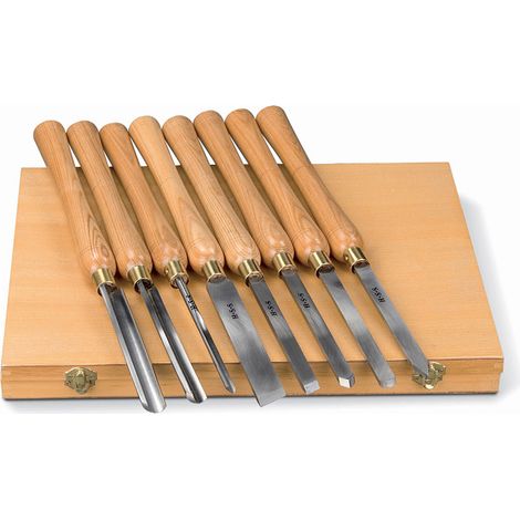 HOL5931011 - Kit Utensili Per Tornitura 8 Pezzi