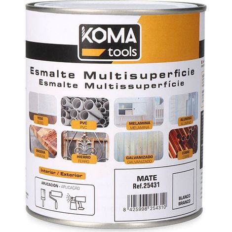 Esmalte Multisuperficies Blanco Mate 750ml KomaTools