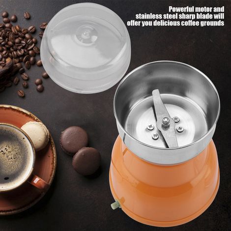Elektrische Kaffeemühle, 220-V-EU-Stecker, Haushaltsmühle zum Mahlen von Getreide, Nüssen, Kräutern und Gewürzen, feines Pulver, für den täglichen Gebrauch (1/5)