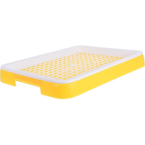 Toilettes pour petits animaux avec grille de séparation des déchets pour lapins, cochons d'Inde, chinchillas et furets. Durables et faciles à nettoyer.