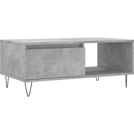 Maison Exclusive - Tavolino Salotto Grigio Cemento 90x50x36,5 cm Legno Multistrato