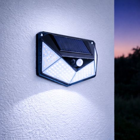 LED-Wandleuchte 6000ºK Solar IP65 Sensor 40.000H  [HO-SW6080-PIR]