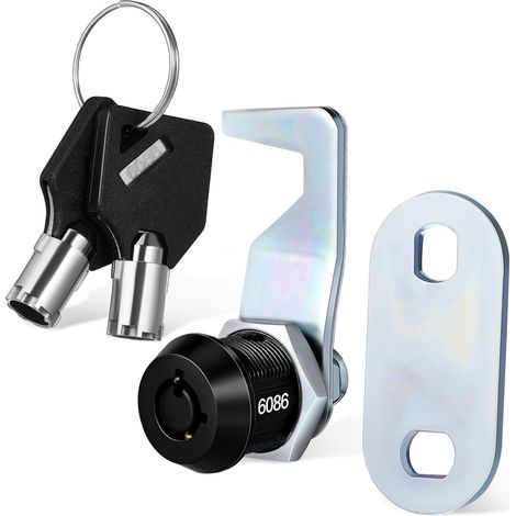 Lot de 2 serrures à came en alliage de zinc faciles à utiliser avec co (1/5)