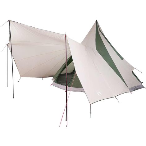 vidaXL Carpa Tipi con techo Verde 510 x 690 x 330 cm tafetán (1/2)