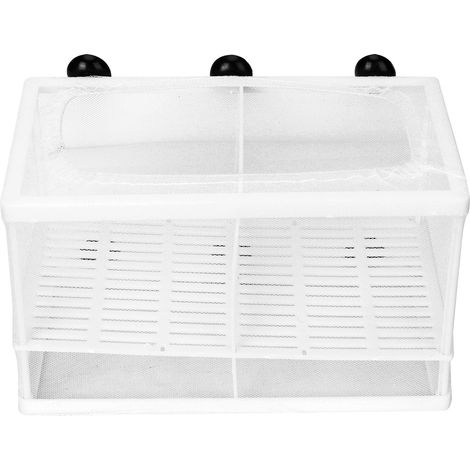 Boîte d'élevage de poissons d'aquarium, boîte d'isolement, incubateur avec ventouse (avec cloison) (1/5)