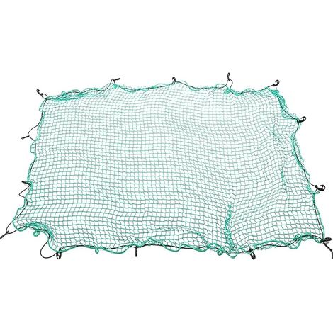 1 Filet de chargement, Nylon, Corde élastique, 15 Crochets, Pour camion, SUV, Remorque