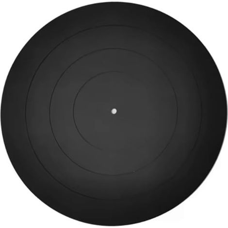 Pad en silicone anti-vibreur de 12 pouces pour platines LP, tapis en caoutchouc antidérapant pour améliorer la qualité du son et la stabilité. (1/5)