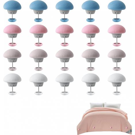 Attaches de Couette Clips Housse Fixation pour Fixer la Pince Organiser Les Draps 20PCS (1/5)