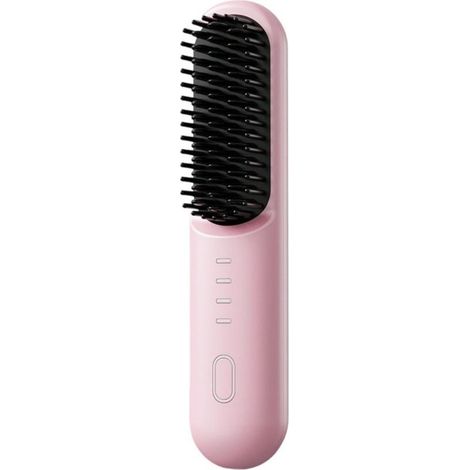 à Cheveux électrique Portable sans Fil, lisseur, Peigne à Lisser, Outil de Coiffure pour Voyage et Usage Quotidien, Peigne électrique léger 204.5cm (1/4)