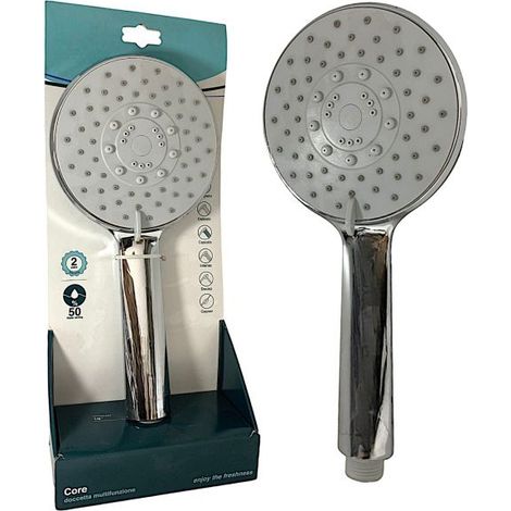 Doccino Doccetta Rotondo Ø125mm con 6 Getti in ABS Anticalcare Attacco 1/2" (1/5)