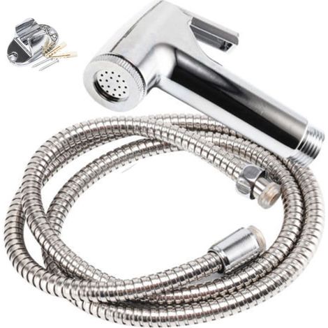 Sprayeur Bidet - Pulvérisateur À Main Pour Toilette - Raccord Standard 1/2 Pouces - Longueur Du Tuyau 1,2 M - Diamètre De La Buse 28 Mm - Pour Toilets Existants - 1 Pièce (1/4)