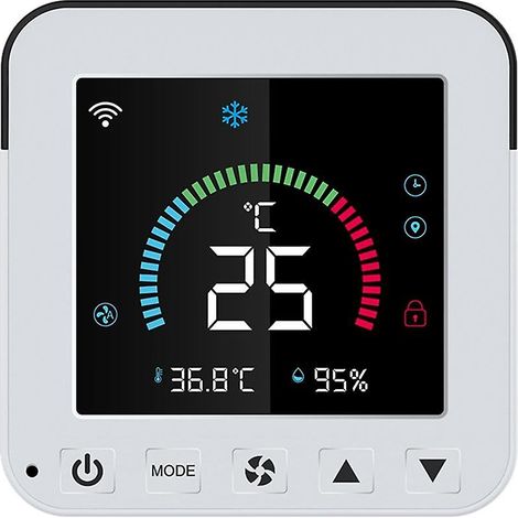 Tuya Smart Life Neues WLAN-Thermostat DC5V Klimaanlage IR-Fernbedienung Timer Temperatur Luftfeuchtigkeit (1/5)