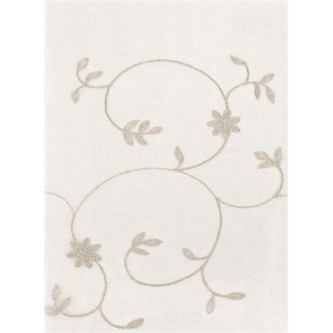 Tende Finestre Porta Interno Coppia 2 Pz Semitrasparente Fiori Tortora - 60x240 cm (1/2)