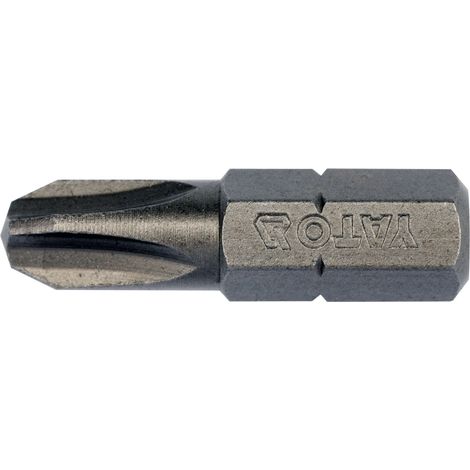 Schrauberbits PH3 25 mm, 10 Stück, S2-Stahl, sandgestrahlt