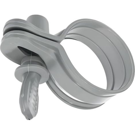 Lot de 6 colliers tuyau piscine 32-38mm gris  Matériau plastique pour robuste, résistant pour chlore, , pour idéal milieu humide, longue durée (1/5)