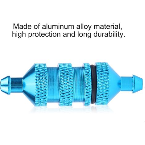 Filtre à huile et à carburant nitro en alliage d'aluminium HSP pour voiture modèle RC à l'échelle 1/8 et 1/10 (bleu) (1/5)