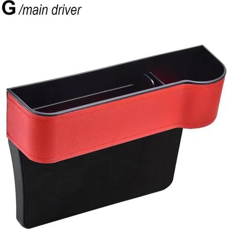 (G droite) Boîte de rangement pour siège auto, organisateur de fente, support de remplissage pour portefeuille et téléphone, accessoire auto (1/5)