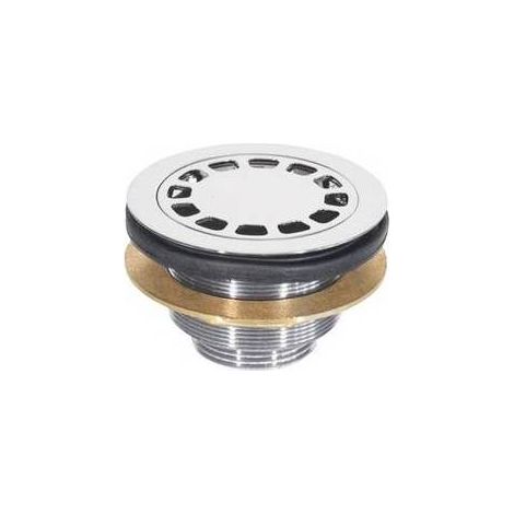 2 x BONDE DE DOUCHE EN LAITON Dimensions : Diam. 80 x 1"1/4