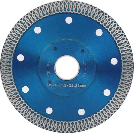 Disque de scie diamanté, disque à tronçonner/à meuler pour meuleuses d'angle, 115 x 1,2 x 22,23 mm