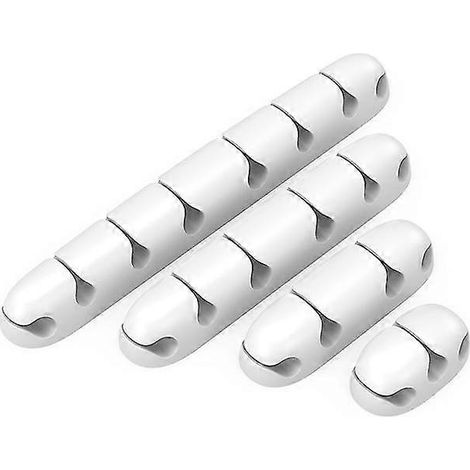 Lot de 4 clips de fixation pour câbles, organisateur de câbles de bureau, clip de fixation pour câbles de bureau pour la maison ou le bureau-AquaForge (1/3)