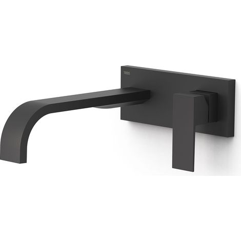 TRES 00630032NM CUADRO Pieza Vista para Cuerpo Empotrado De Lavabo Color Negro Mate - ref: 00630032NM