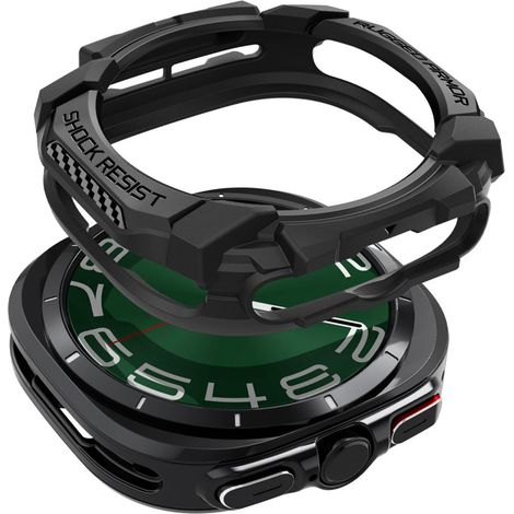 Funda Spigen Rugged Armor para Samsung Galaxy Watch Ultra (47 mm), color negro mate. (1/5)