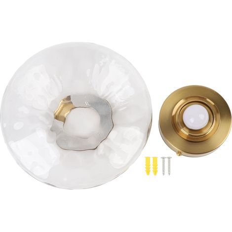 Applique Murale Moderne avec Abat-Jour Verre Lampe Intérieur – Chambre Salon Couloir Câblage 3000K Lumière Chaude (1/5)