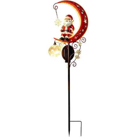Lampes solaires de jardin sur piquet Lune Père Noël étanche Paysage de (1/5)