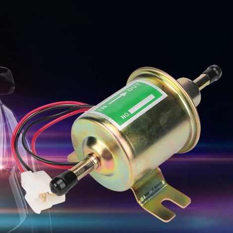 Pompe à carburant électrique universelle 24 V pour voiture et bateau, avec filtre en ligne, pour essence et diesel (dorée) (1/5)