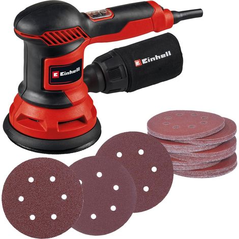 Einhell TC-RS 425 E 125mm Orbital Sander Rotary Corded Electric 425W + 53 Sheets (1/5)
