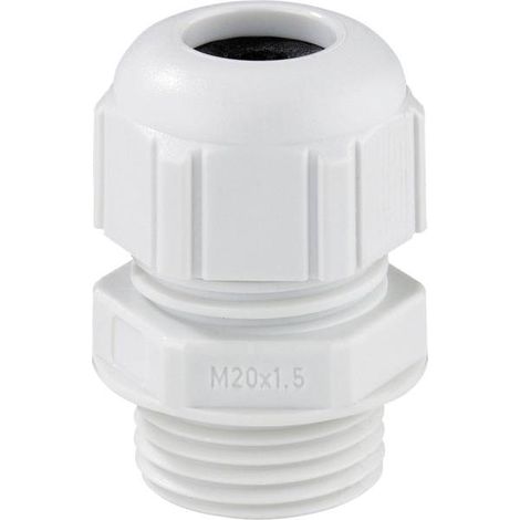 Spelsberg 24842501 Pressacavo filettato antiurto, con antistrappo M25 Plastica Grigio luminescente 1 pz.