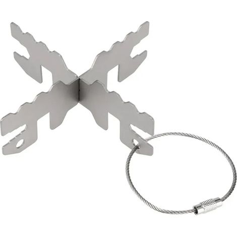 Support de réchaud à alcool extérieur en acier inoxydable pour réchaud de camping, support en croix pour réchaud de camping, base pour brûleur à alcool, réchauds de cuisine portables (1/5)