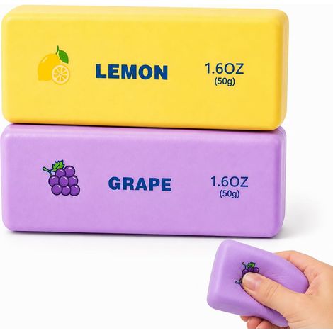 Lot de 2 bâtonnets souples réalistes en forme de beurre, à rebond lent, pour décorer votre bureau. Parfaits pour la décoration de votre espace de travail ou comme petits cadeaux à offrir lors d'une so (1/5)