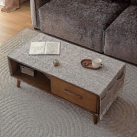 Chemin de table imperméable à carreaux, set de table basse, facile à nettoyer pour un usage quotidien (1/4)